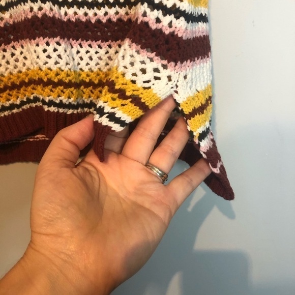 Anthropologie Sanctuary Crochet Sleeveless Striped Top, size XS - Picture 5 of 11